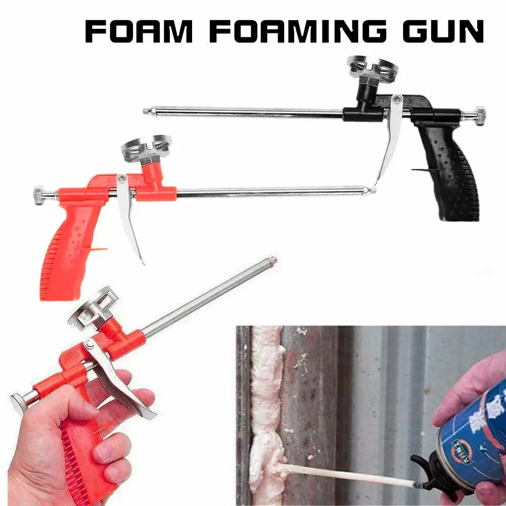 Pistola de espuma de poliuretano de metal de montagem de espuma de cola de espuma de poliuretano vedador de espuma arma ferramentas de construção de isolamento de vedação de enchimento