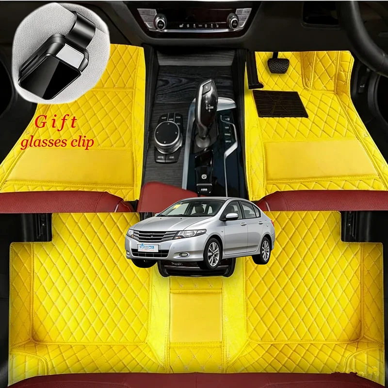 

Custom For Honda City/Fit/Greiz/Gienia 2008-2020 WaterproofCar Floor Mats Car accessories Carpets Covers Left /Right Hand Drive
