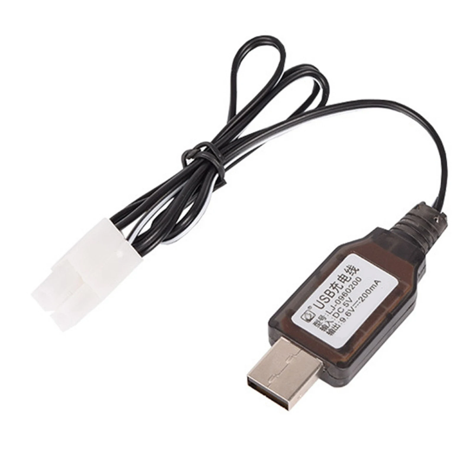 USB 9.6V 200mA NiCd/NiMH Battery USB Charger Connector Cable For RC Car Boat Accessories 60cm NiCd/NiMH Batteries Charger Cable