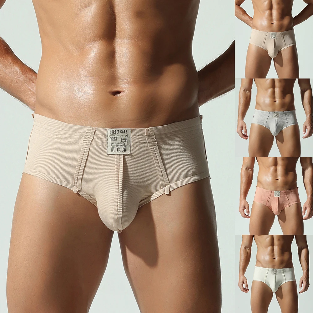 ملابس مكتب للتمرين في صالة الألعاب الرياضية باللون الأبيض والبرتقالي والرمادي والبيج ملابس داخلية قطنية مريحة للرجال 92 قطن 8 سباندكس