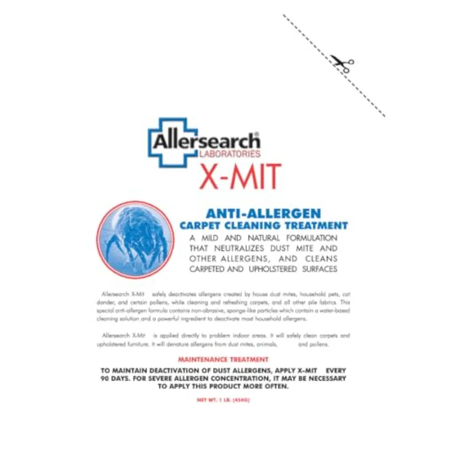 

Аллерсерч X-Mit: Порошок для чистки ковров от аллергенов