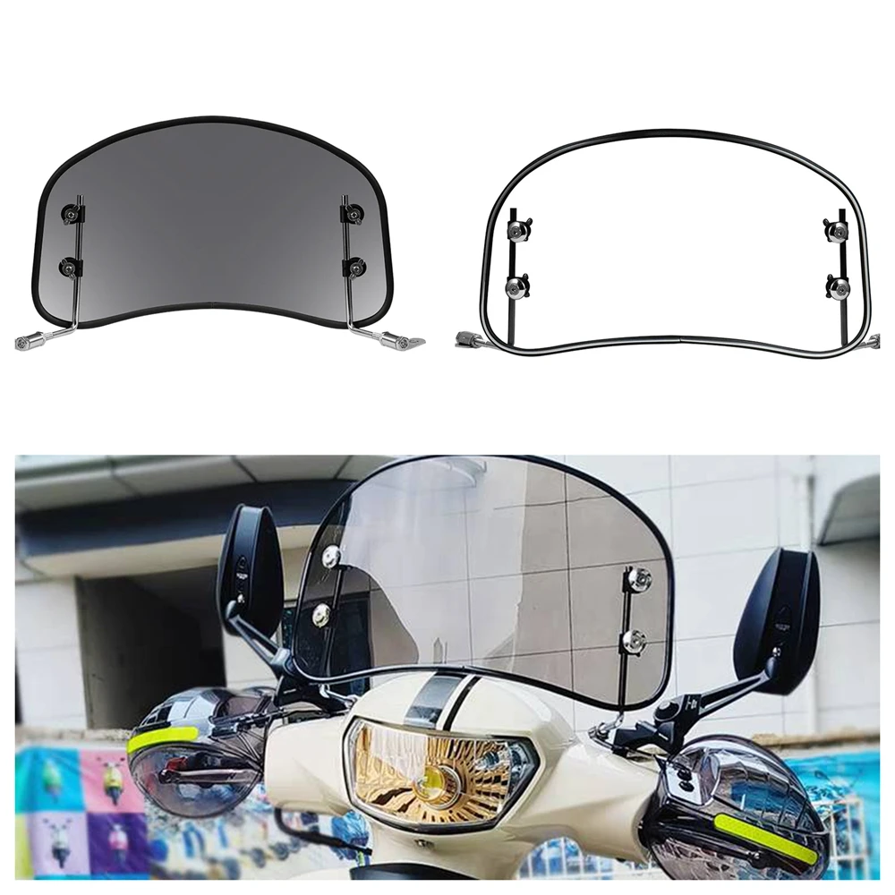 8.6 بوصة دراجة نارية الزجاج الأمامي شاشة أمامية واضحة حاجز الرياح شاشات منحرف للعطلة الرومانية مركبة كهربية إيما صني