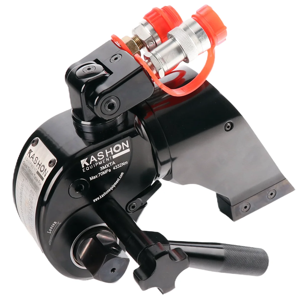 Complete Set 1'' Drive 433-4332Nm Square Drive Hydraulic Torque Wrench and Three-stage Electric Pump Set With CEJN Fittings