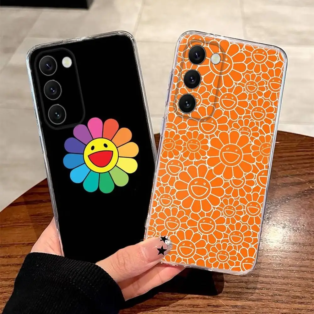 

F-Flowers Phone Case For Samsung S30,23,21,22,20 FE lite,S10,9,PIus Note20ultra Soft Transparent