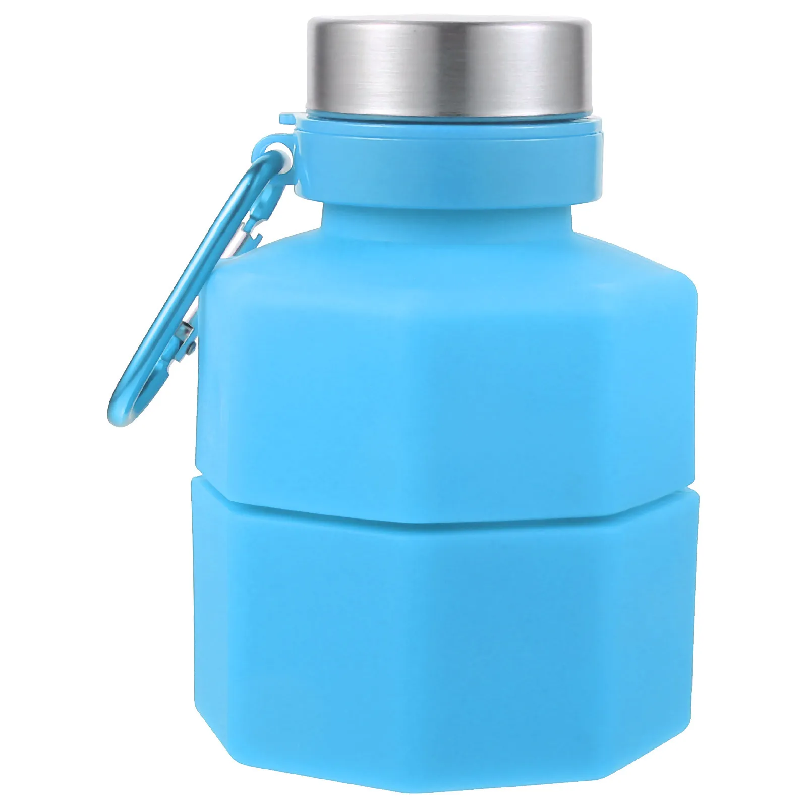 Botella de agua con mancuernas para correr al aire libre, hervidor deportivo para Fitness, soporte de agua portátil, suplemento de gimnasio, silicona duradera y segura