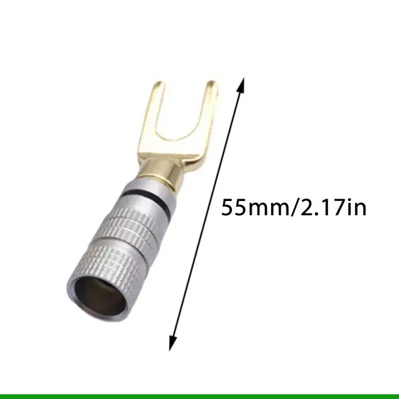 U55C Speaker Plug Connector for Clear and Gold Plated Auditory Transmission Stable