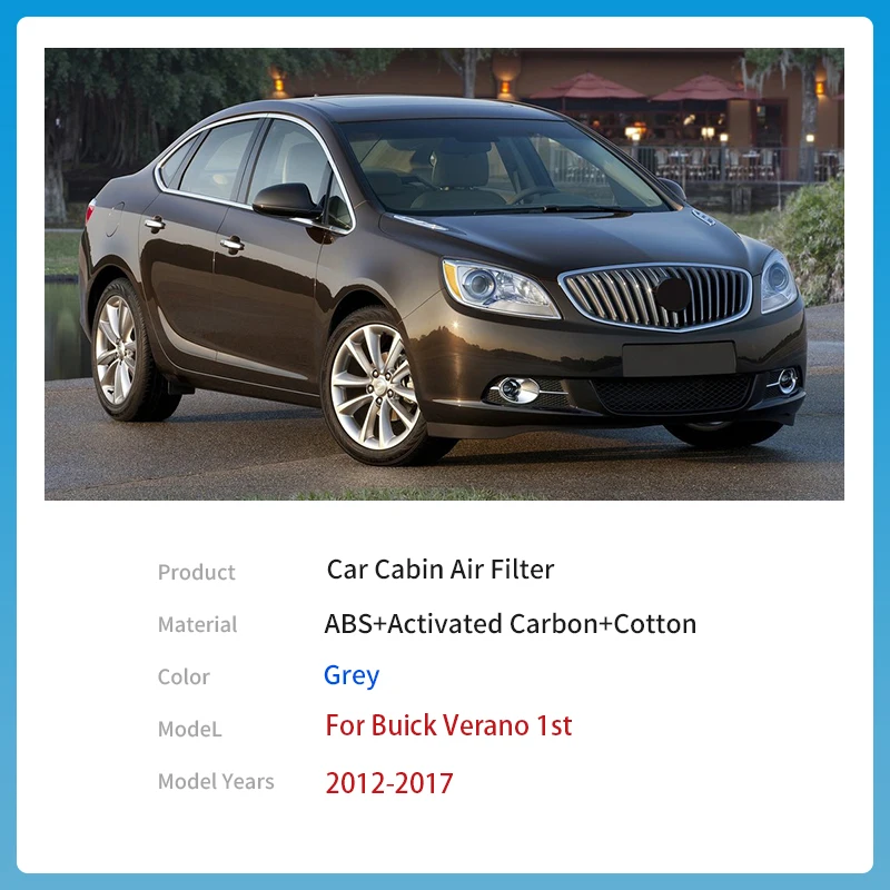 For Buick Verano 1st 2012~2017 2013 13271190 52425938 1808524 Accessories Car Cabin Air Filter PM2.5 Cleaner Transit Filter ABS