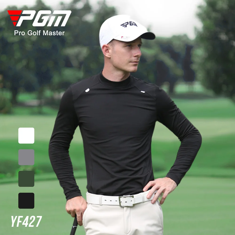 

PGM Men Winter Cashmere Bottom Shirt Golf Tennis Volleyball Clothing Warm Long Sleeve Polo T Shirts YF427