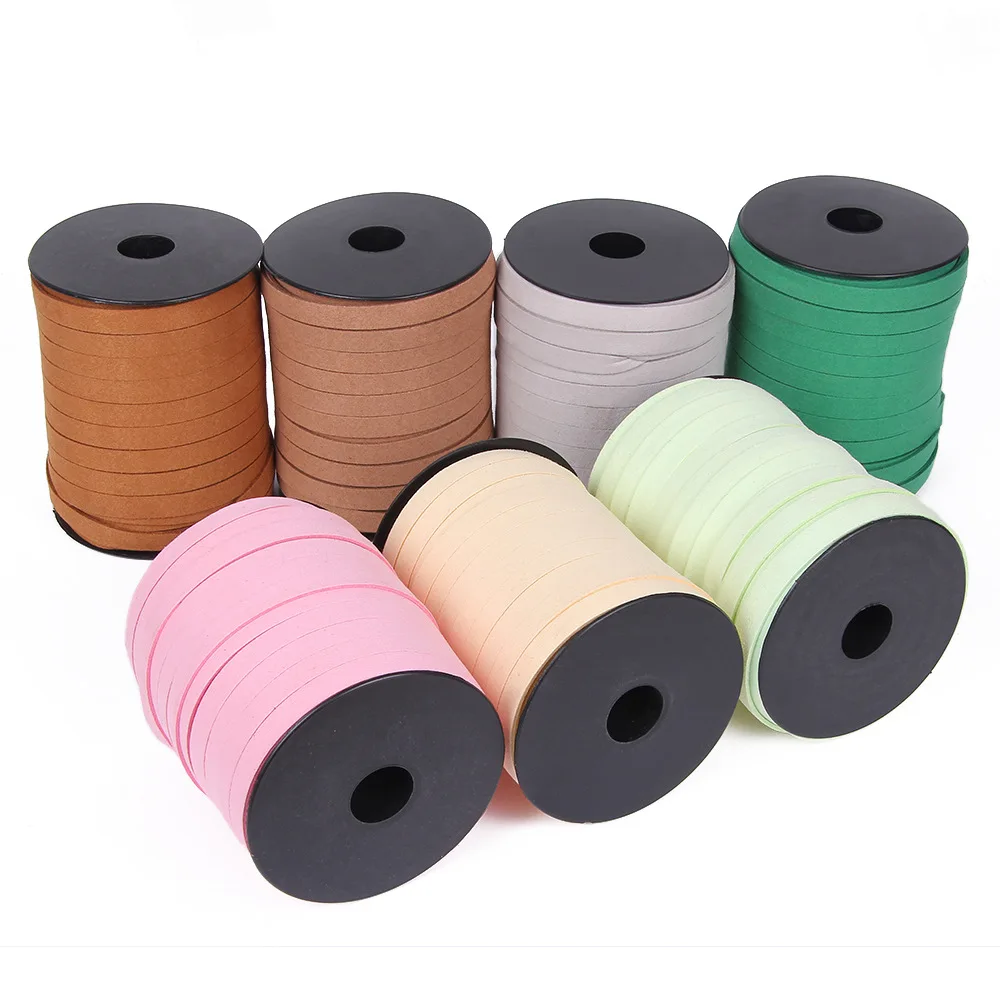 10mm 45m/Roll Korean Flat Faux Suede Braided Cord Leather Double-Sided Velvet Rope Belt For Jewelry Making DIY Handmade Bracelet