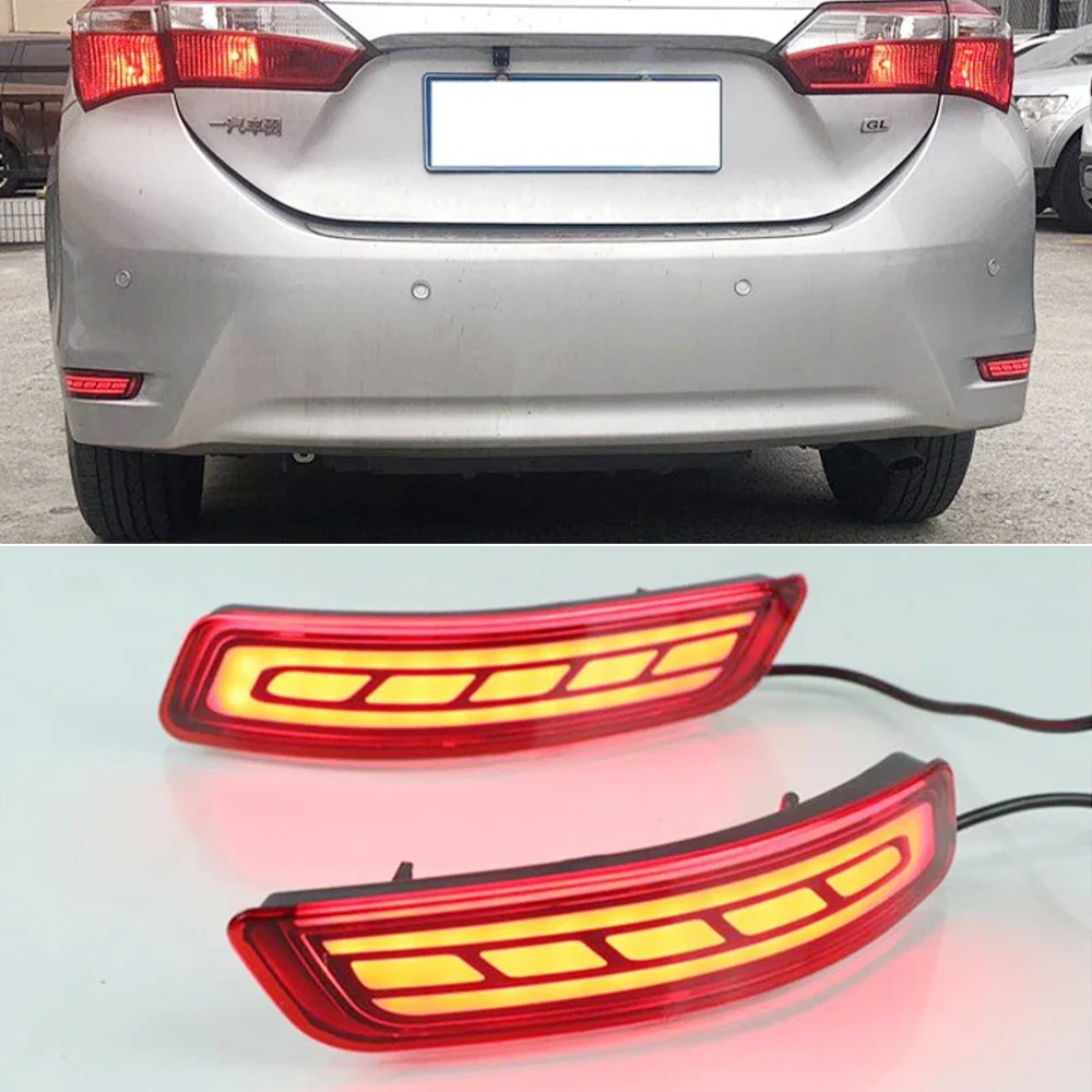 

LED Rear Bumper Reflector light For Toyota Corolla Altis 2014 2015 2016 2017 2018 For Lexus GS250 ES250 Brake Turn Signal lamp