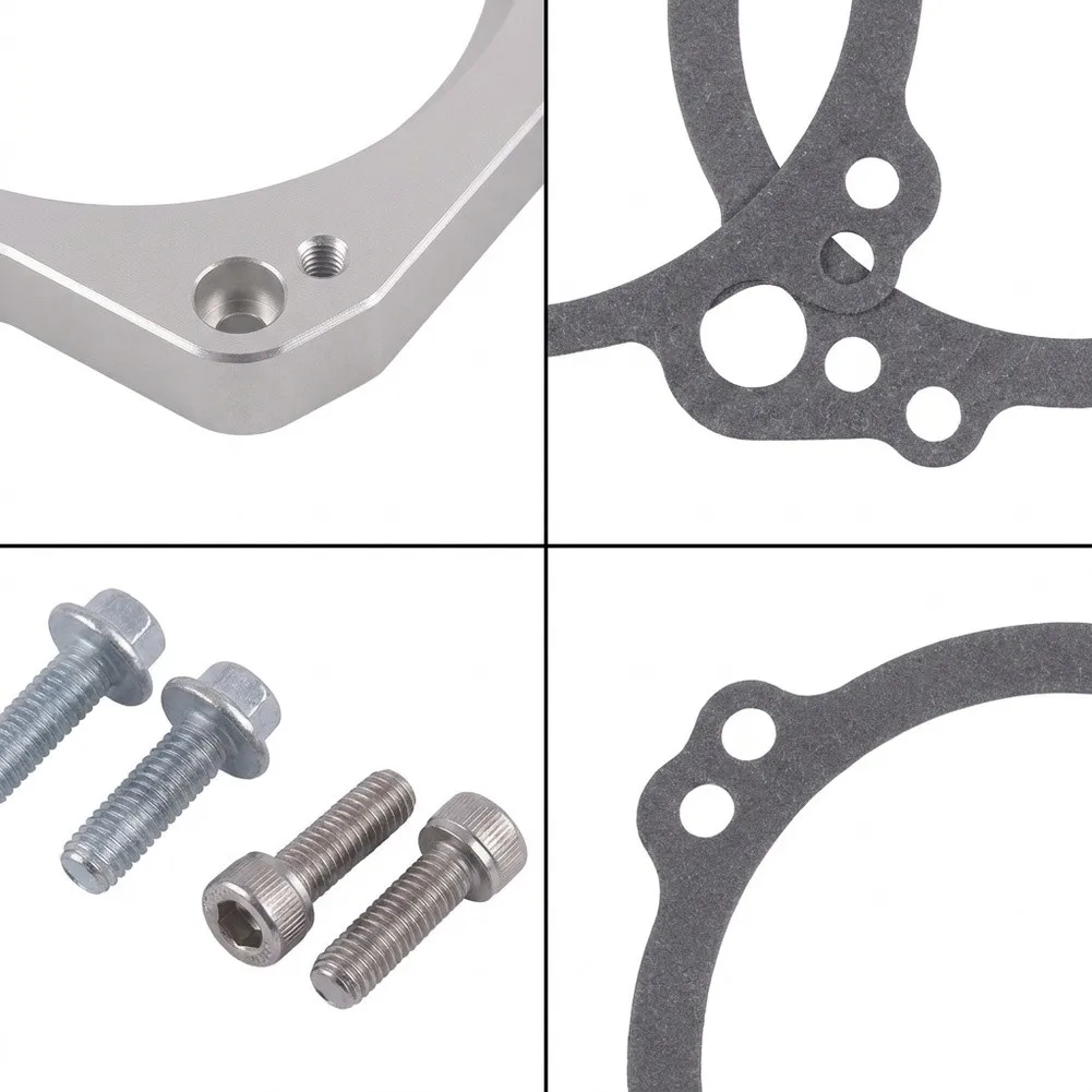 1x Throttle Body Adapter Spacer Kit For LS For LS1 Truck92mm 3 Bolt Intake To 102mm 4 Bolt Truck Engines Car Accessories