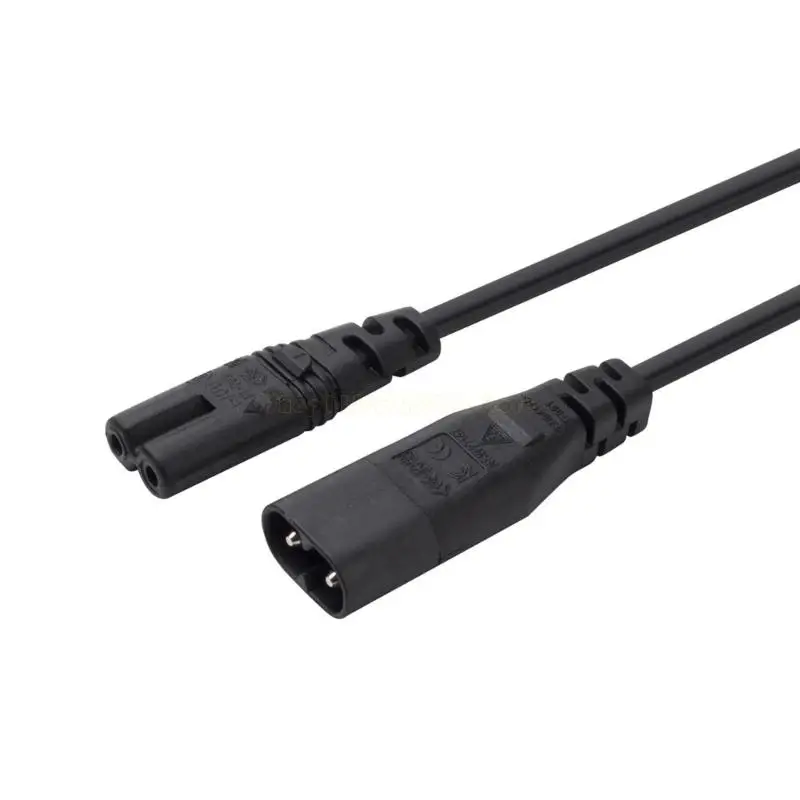 

От 5 млн -мужчин до самок от C7 до C8 Power Adapter Cord IEC320 C7 до IEC320 C8 2PIN