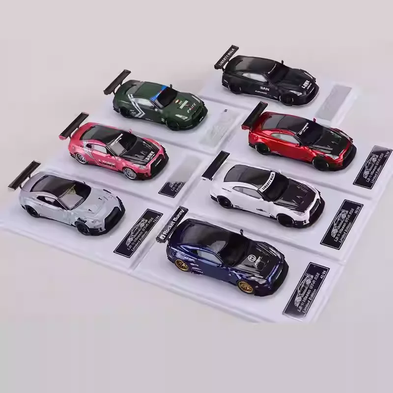 RR MODEL 1:64 LB GT-R R35 Resin Simulation Car Model Static Collection Decorated Holiday Gifts Toys Souvenir Gift