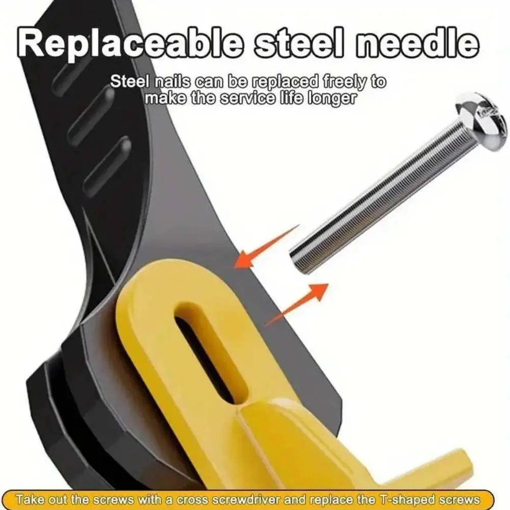 50Pcs Portable Reusable Tile Leveling Device Push-type Manual Tile Leveler Adjustable Multifunctional Tile Positioning Clip