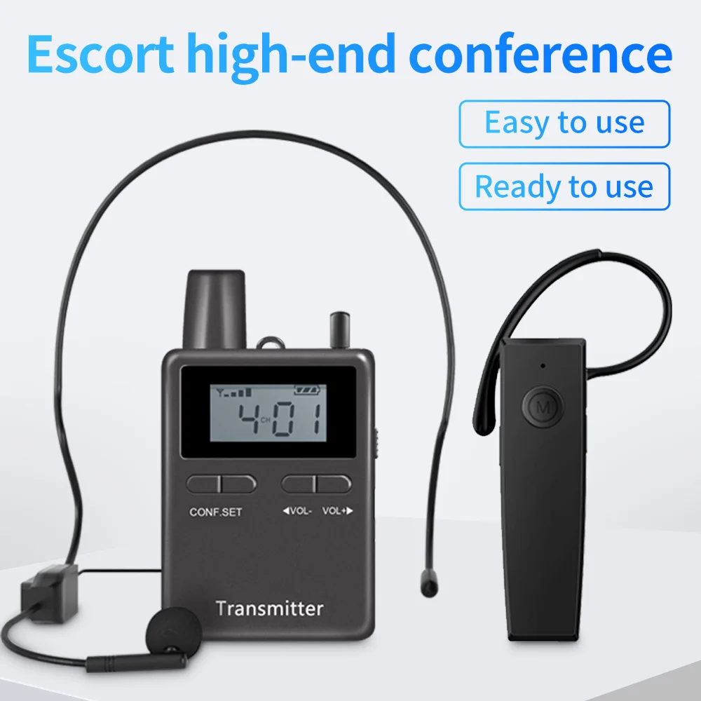 Rich Age 2468 audio guide System 2 transmisores más 20 receptores para viajes de conferencias traducción enseñanza de ciclismo