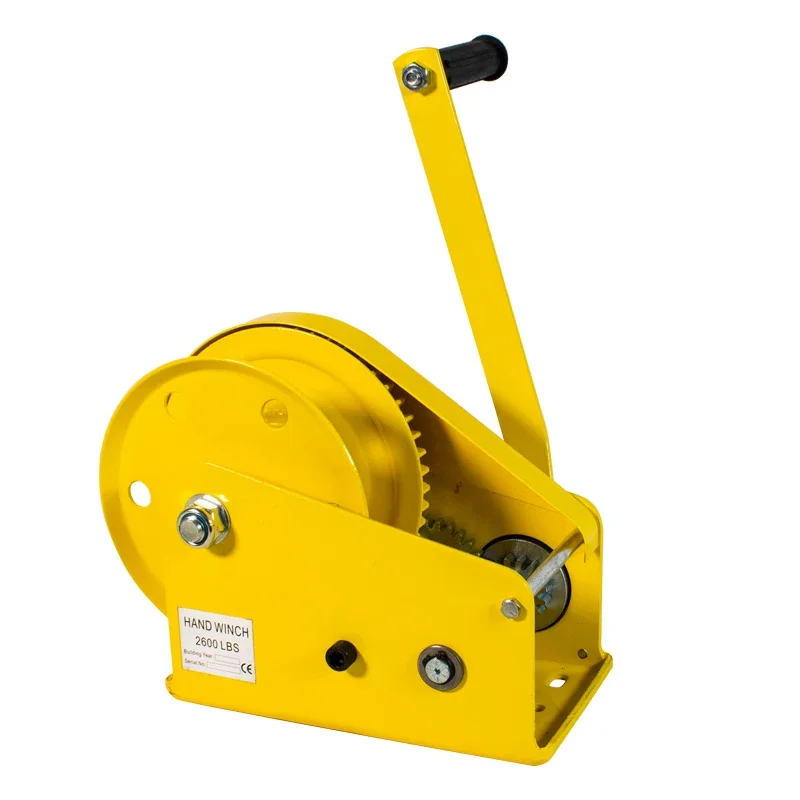 Two-Way Self-Locking Device With Hook Automatic Brake Manual Hoist Hoist Mini Wire Rope Winch Small Manual Winch