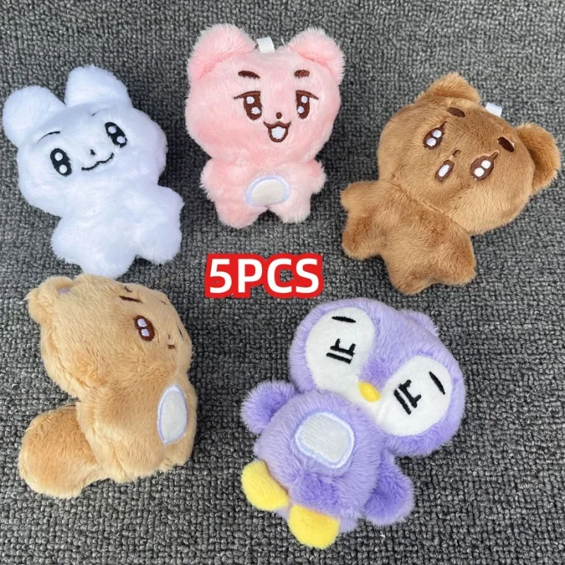 

Kpop TXT Plush Keychain Miniso Popmert Wolfchan Leebit Jiniret Dwaekki Kawaii Cartoon Animal Plushie Keyring Pendant Room Decor