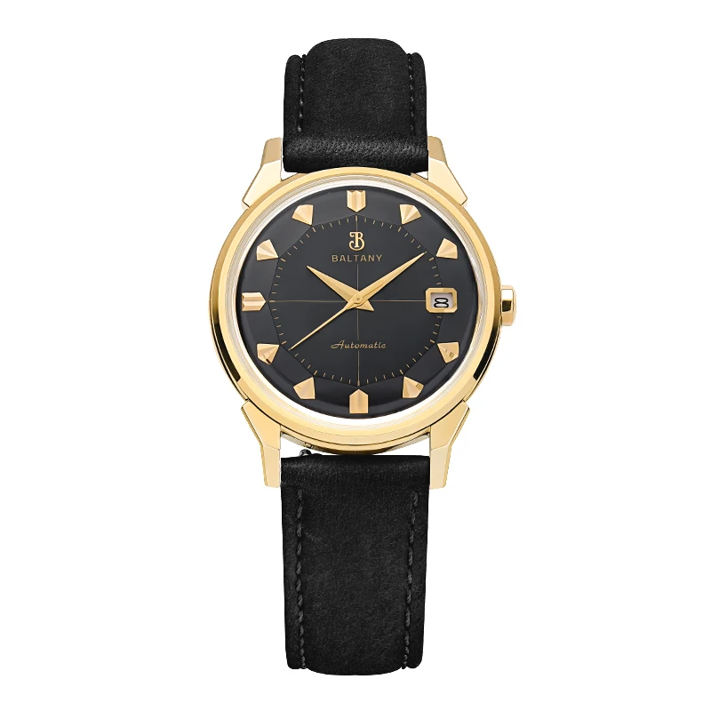 Baltny 36mm Pie-Pan Dial Constellation Homage Watch S4106 Luxe Dress Watch 5Bar 9015 Automatisering Mechanische Horloges Voor Man - afbeelding 2