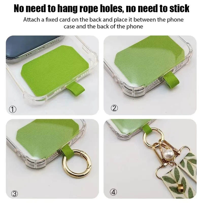 قابل للتعديل طويل الهاتف المحمول الحبل Crossbody بطاقة الرقبة الحبل كليب شنق الحبل اللؤلؤ حلي معلقة سحر مكافحة خسر الحبل