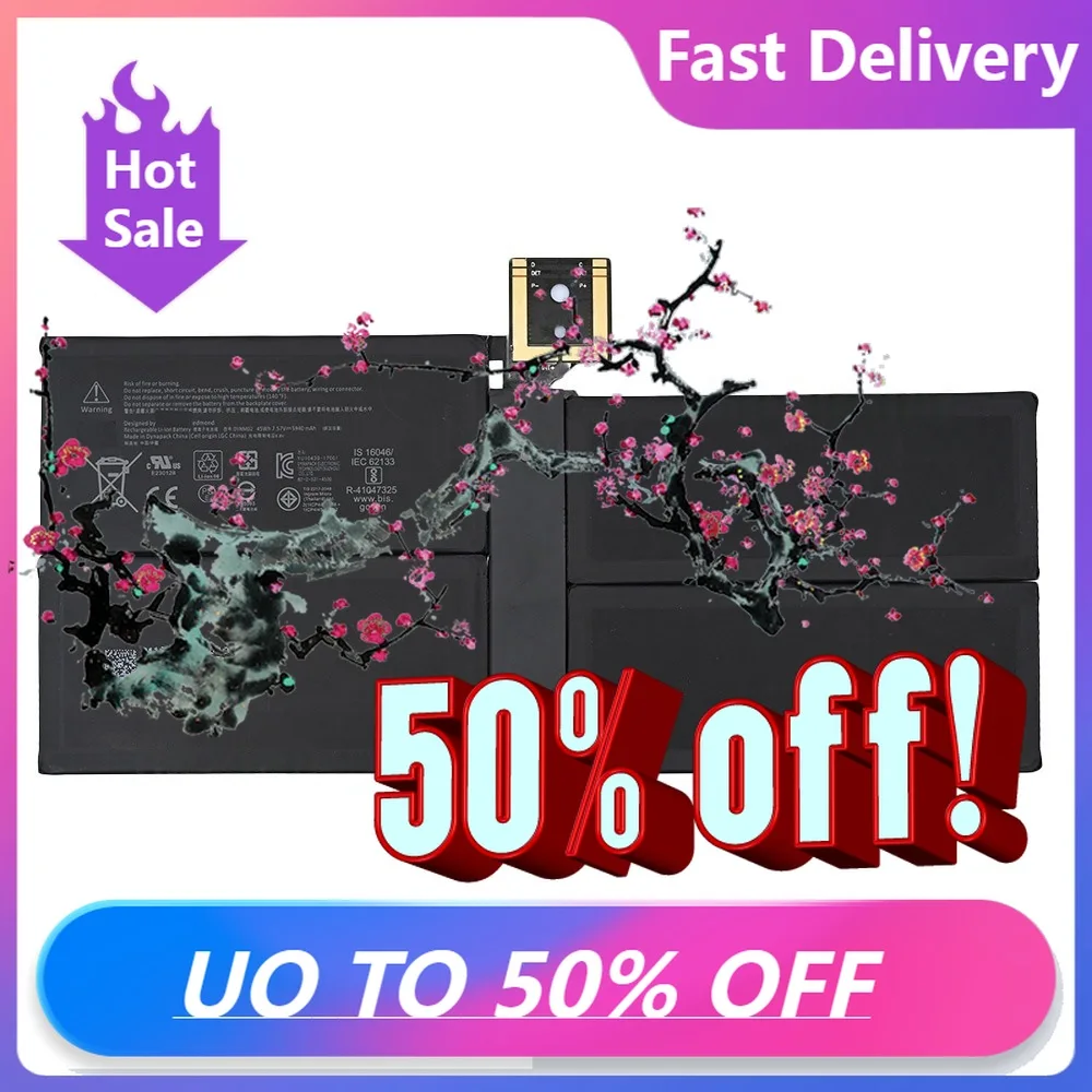 

【Fast Delivery】7.57V 5940mAh G3HTA038H Laptop Battery Compatible With Microsoft Surface Pro 5/Pro 6/1796/1807 Book Series DYNM02