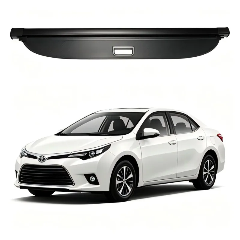 

Cargo Cover Trunk Privacy Shade Rear Security Partition Anti-Theft Shield Retractable Organizer for Toyota Corolla Fielder 15-19