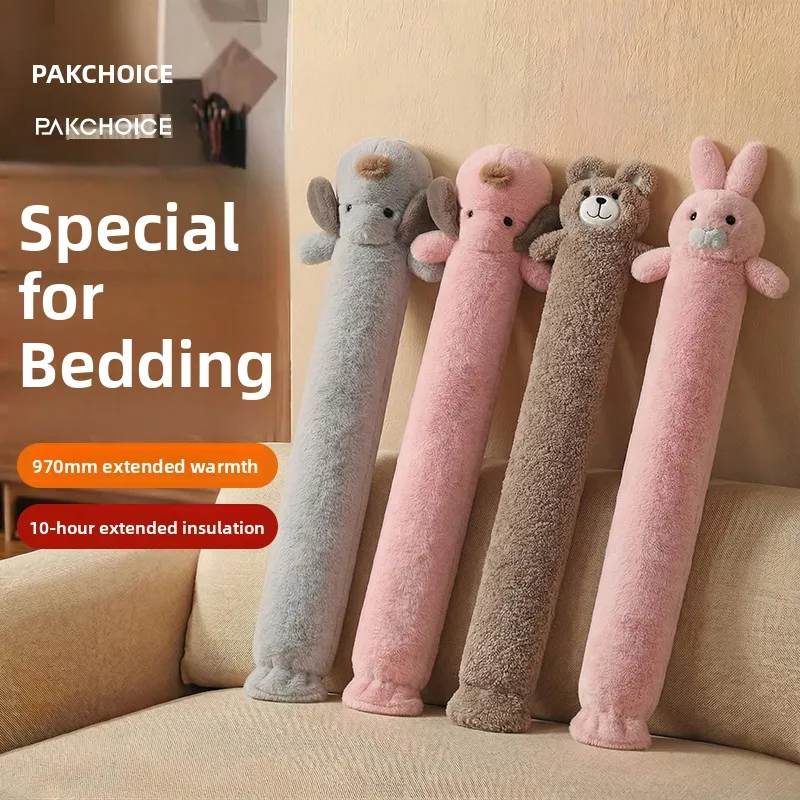 

Огромная грелка увеличенной длины с мультяшным дизайном для согревания постельного белья, специальный инструмент для заливки воды в холодные зимние дни, для домашнего использования