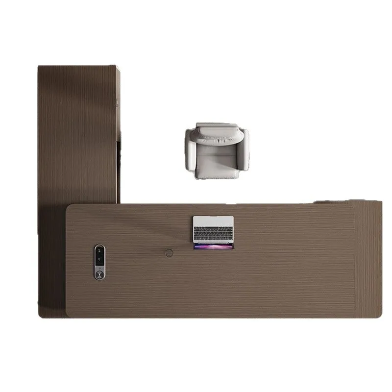 

Boss table President table Simple modern single manager supervisor Large class desk Office boss Office desk and chair combinatio