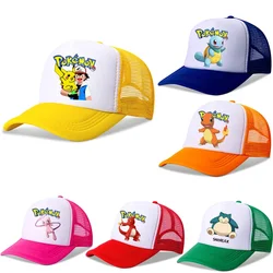 Pokemon Pikachu Baseballpet Meisjes Vrouwen Hiphop Moeder Hoed Volwassen Minnaar Zomer Zonnehoed Ouder-Kind Outdoor Sport Schaduw Caps Geschenken