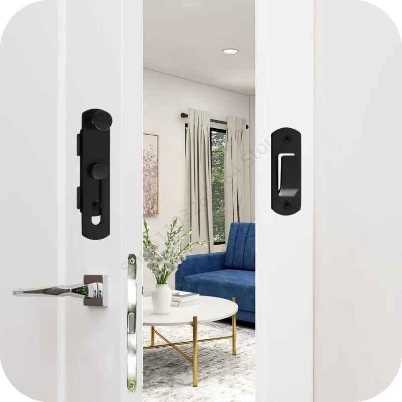 Universal Door Lock Guard Latch Bolt 180 Degree Stainless Steel Toggle Latch Sliding Barn Door Lock Flip Latch Safety Door Lock