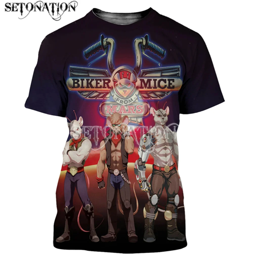 Biker Mice from Mars  men/women New fashion cool 3D printed t-shirts casual Harajuku style tshirt streetwear tops dropshipping