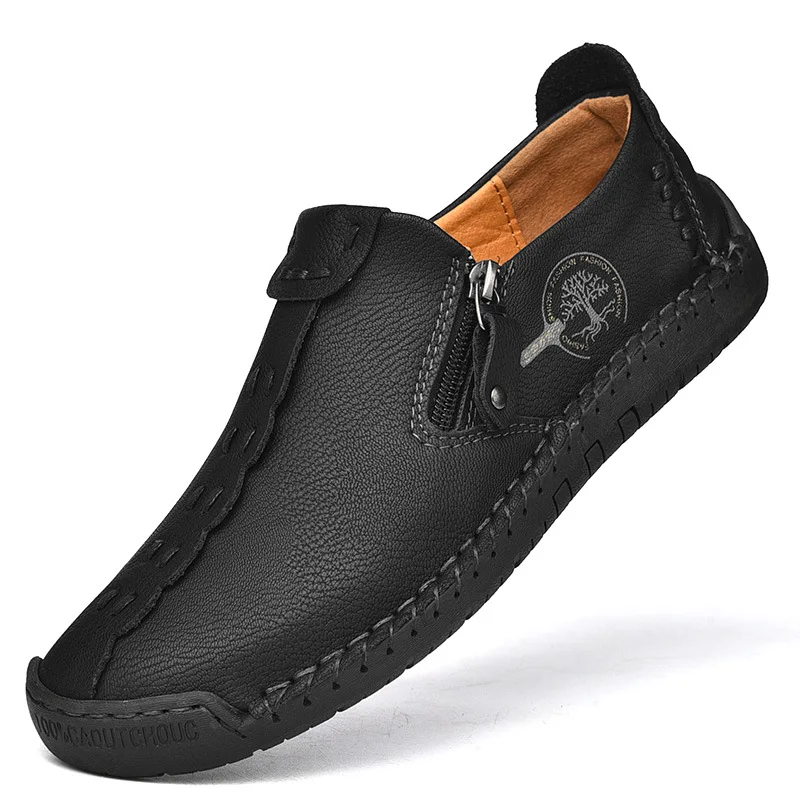 Men\'s Casual Leather Shoes with Soft Soles Men\'s Driving Shoes Loafers Shoes