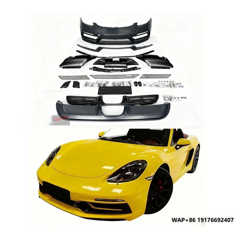 

For ’Porsche 718 Cayman Boxster 2016 GTS SD Bumper Exhaust Bolt-On Body Kit