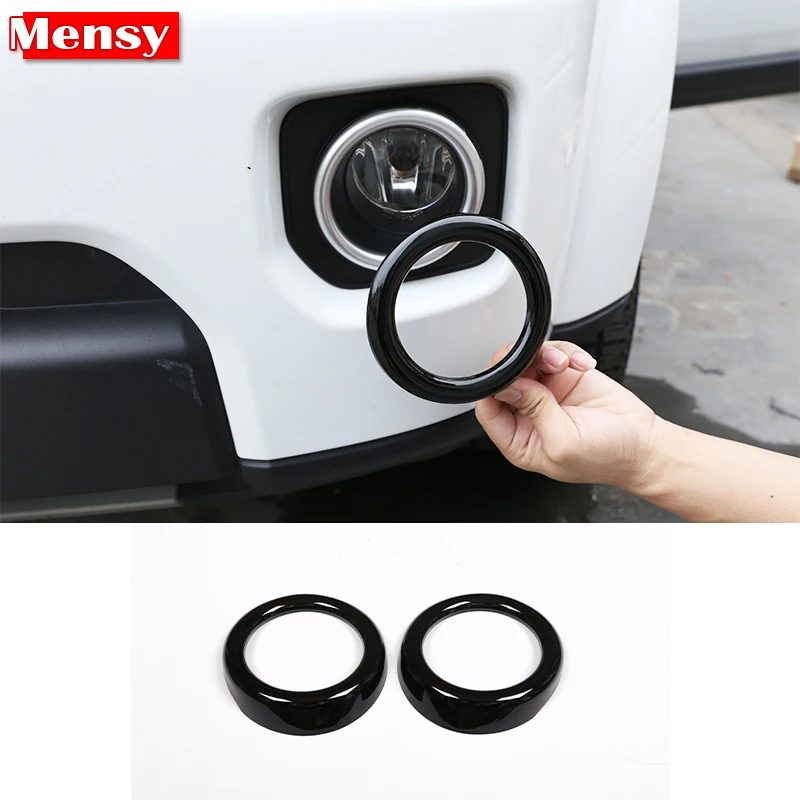 

2 Pcs For Land Rover Discovery 4 LR4 2014-2016 ABS Glossy Black Front Fog Lamp Frame Cover Trim Car Accessories