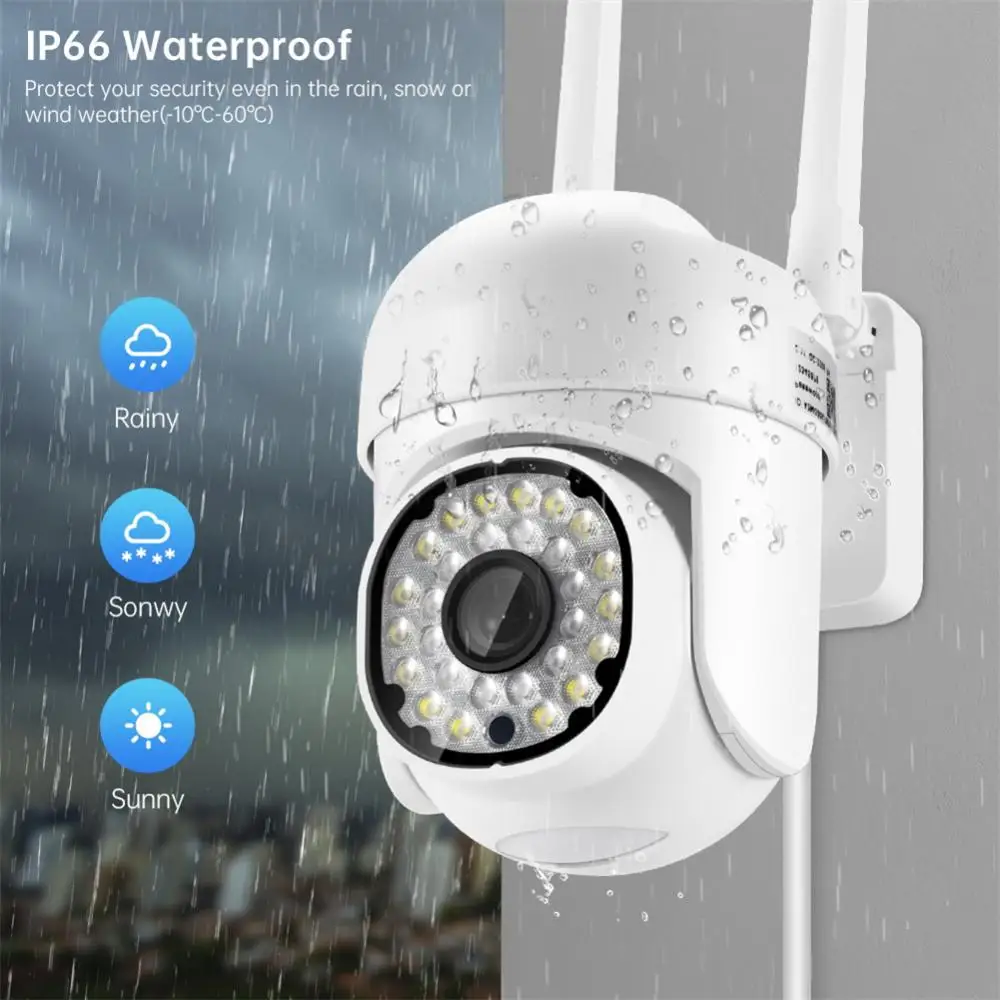 Yi Iot 1080P Wifi 2mp Outdoor Ptz Ip 4x Digitale Zoomcamera Home Security Auto Tracking Menselijke Detectie Cctv Videobewaking