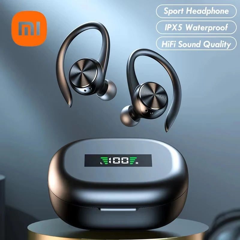 Xiaomi Mini Wireless Bluetooth Earbuds R200 Touch Control Earbuds with Microphone Earhook TWS 9D Stereo Sports Earbuds