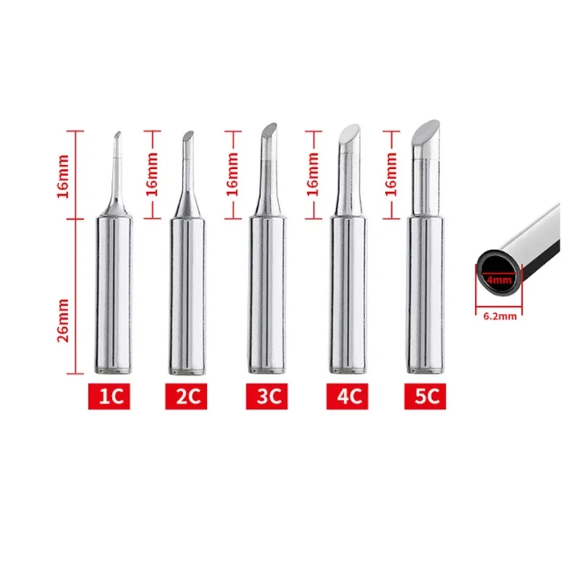 NEW  Soldering Iron Tips  900M-T Series K/SK/B/I/IS/1C/2C/3C/4C/2.4D/3.2D Lead-Free Welding Head BGA Soldering Tool Accessories