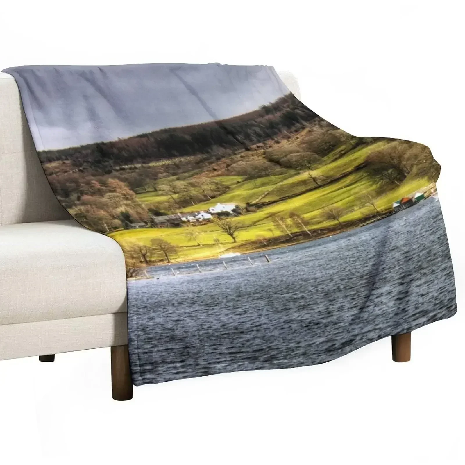 Coniston Water Throw Blanket Loose christmas decoration Blankets