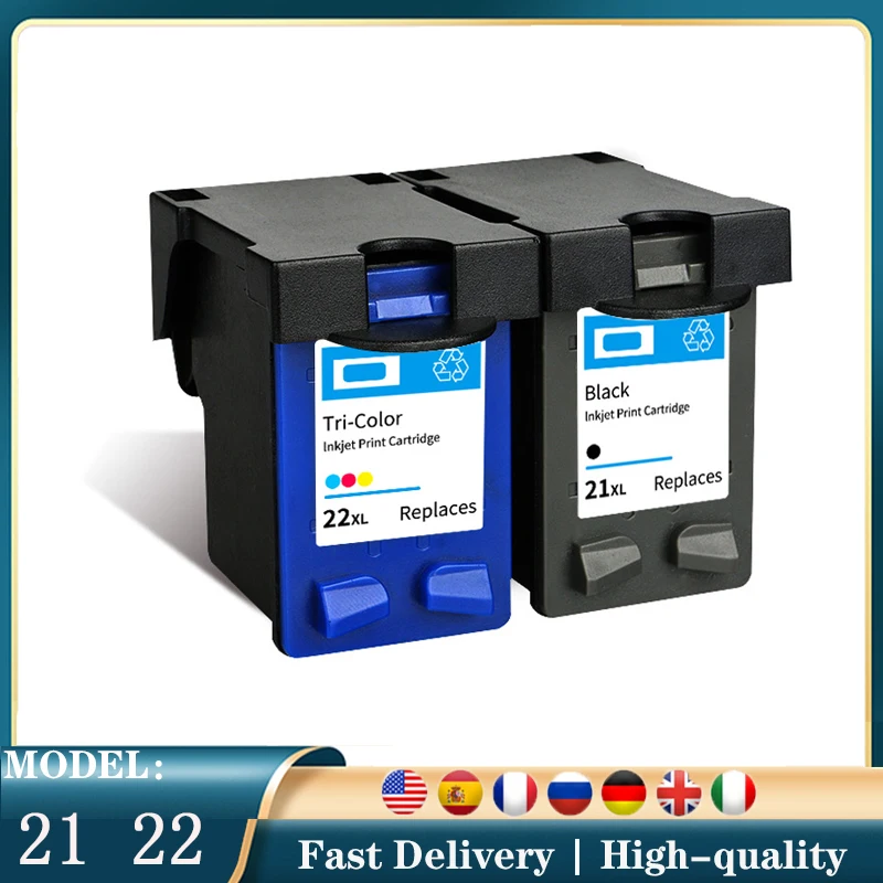 Vilaxh 21 22 compatible Ink cartridge for hp21 22 HP 21XL 22XL for Deskjet F380 F2180 F2280 F4180 F4100 F2100 F2200 F300