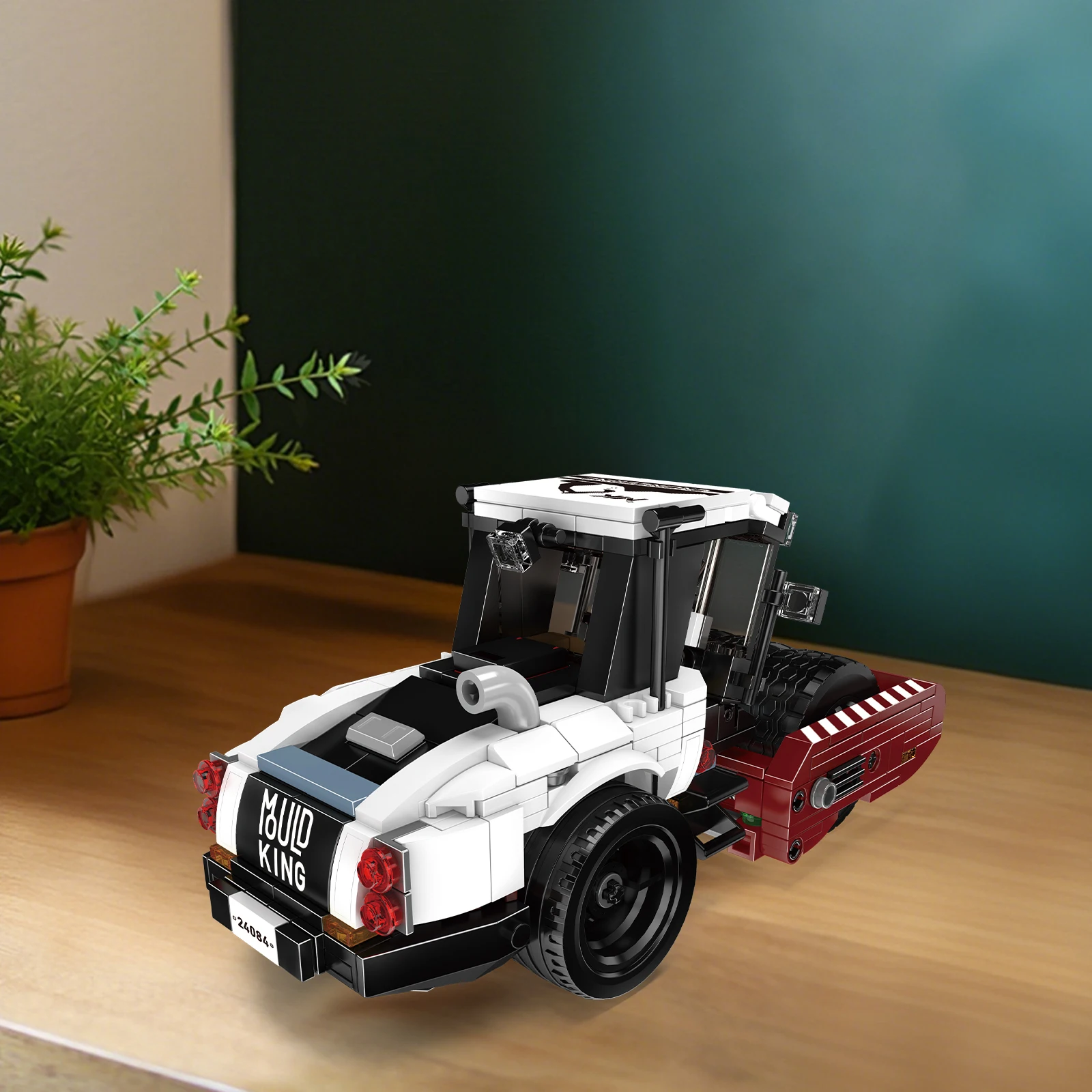 Mould King 24084 Road Roller Building Blocks Engineering Vehicle Series Model Kids STEM Education Assembly Toys Birthday Gift