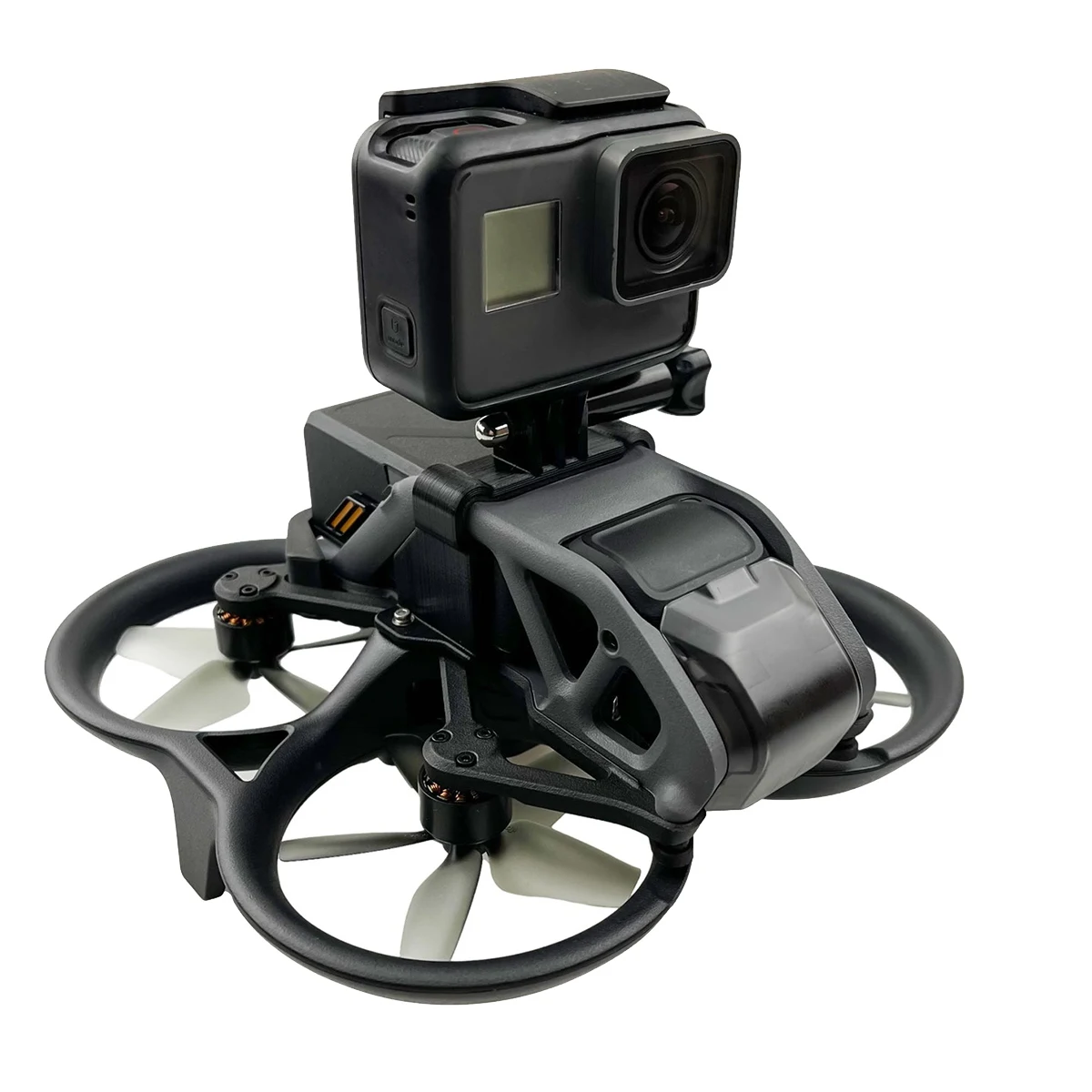 A23F-For Avata Drone Top Extension Bracket Gopro Port Panoramic Camera Mounting Fixing Adapter Holder Retrofit Accessories