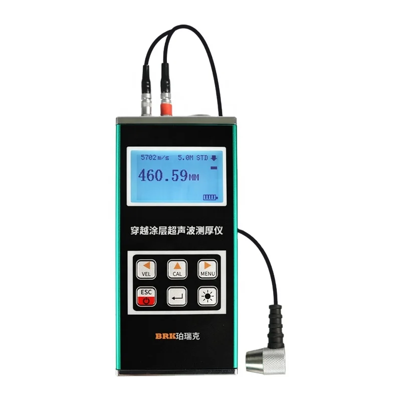 

CST-7 0.65-50mm Penetrating Coating Ultrasonic Thickness Gauge High Precision Fiberglass Sheet Metal Thickness Detector