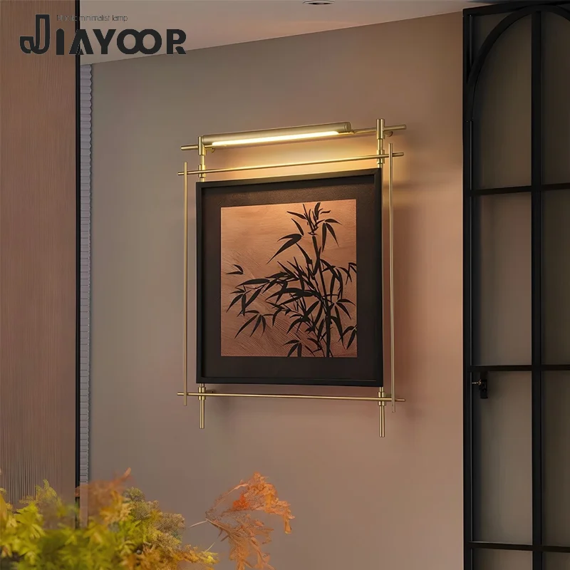 Mid Ancient Style Led Decorative Painting Wall Lamp Home Decoration Bedroom Living Room Staircase Corridor Background Mural Lamp