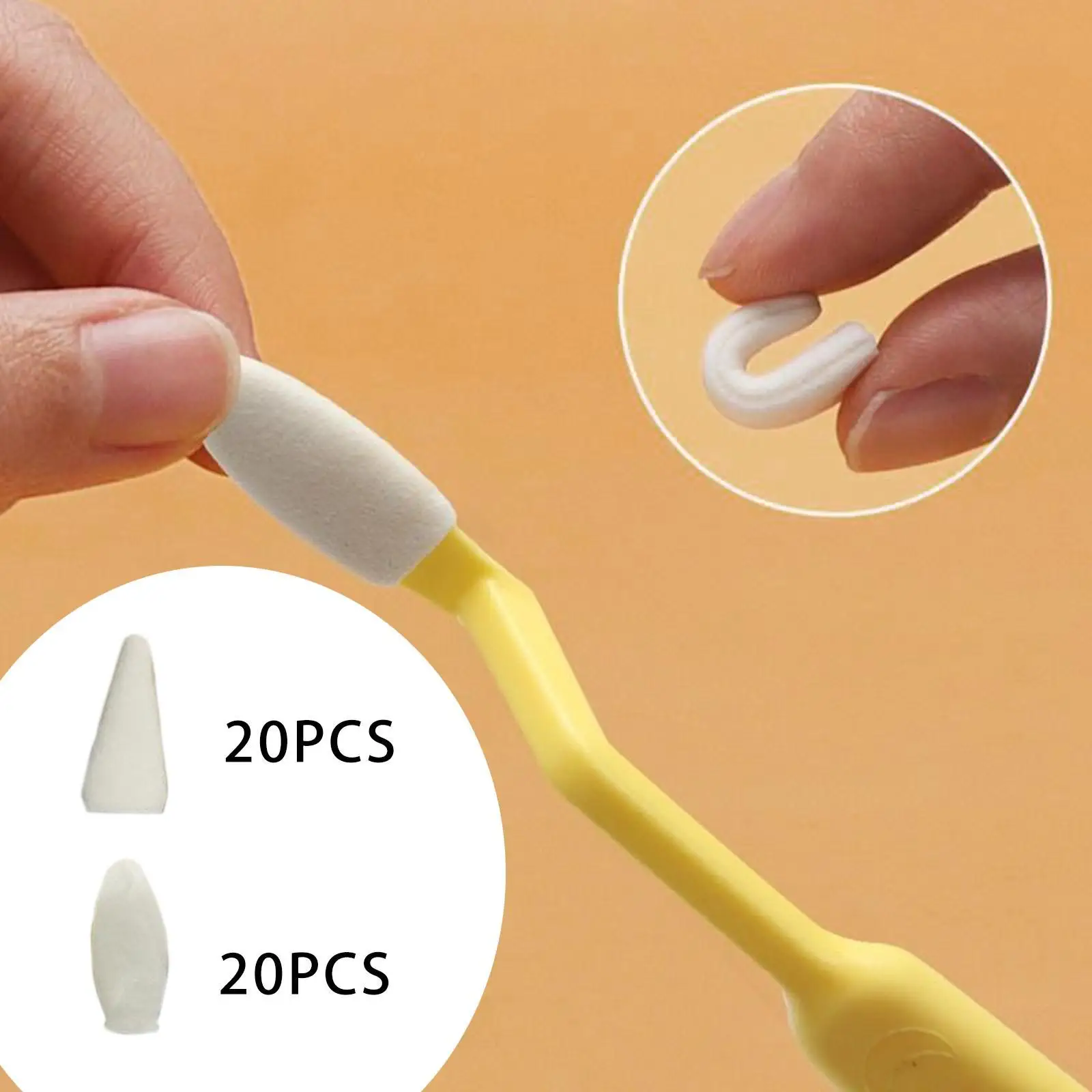 40 Pieces Blending Sponge Pen Head Sponge Wipe for Highlight Shadow Detail