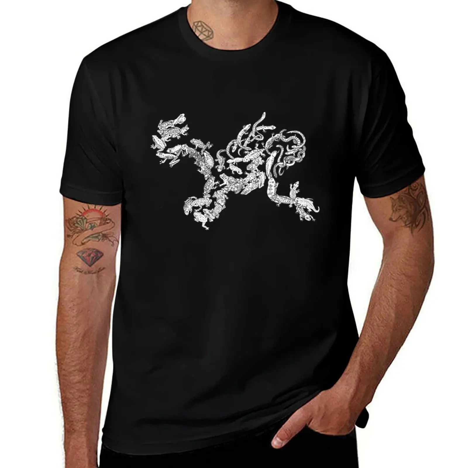 Amphibians - Evolution T-Shirt Big and Tall Gym T-Shirt
