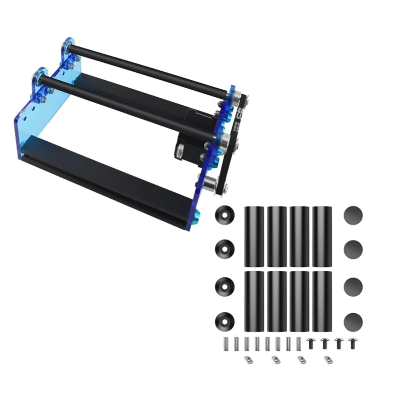Abky-gerador a laser rolo rotativo eixo y módulo de gravação de rolo rotativo para gravura de objetos cilíndricos latas ferramentas diy