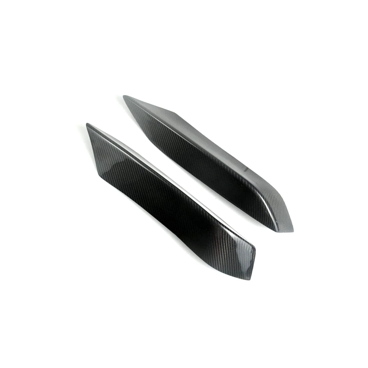 For M3 F82 F83 2014-2019 Real Carbon Fiber Front Headlight Cover Garnish Strip Eyebrow Cover Trim Sticker