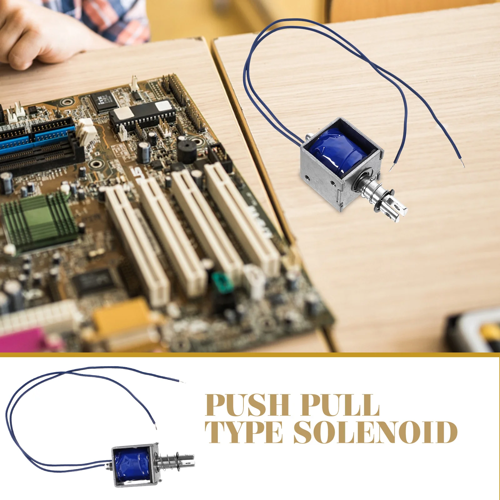 

Push Pull Solenoid Electromagnet DC12V 8 5mm Stroke Linear Motion Actuator Open Frame Plunger Spring Return Durable