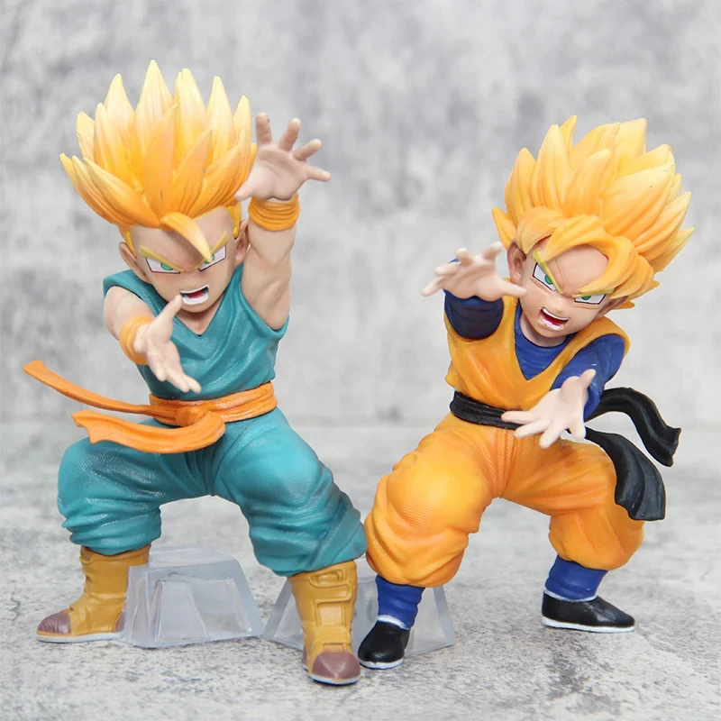 New 14cm Dragon Ball Z Figure Trunks Goten Anime PVC Figure DBZ Gotenks Trunks Goten Action Figure Model Toy Gifts