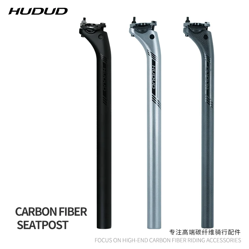 

HUDUD Road Bike Carbon Fiber Seatpost Mountain Bike Seatpost Full Carbon Seatpost 27.2 30.9 31.6mm