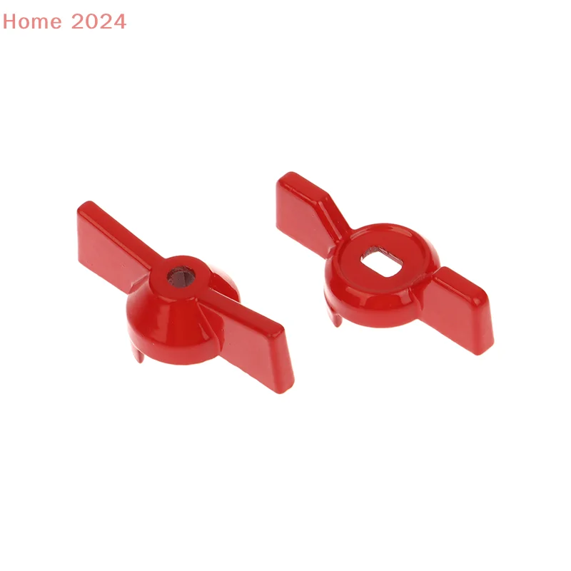 2 Stuks Aluminium Handvat Klep Handvat Kogelkraan Handvat Moersleutel Rode Vlinder Handvat Accessoires